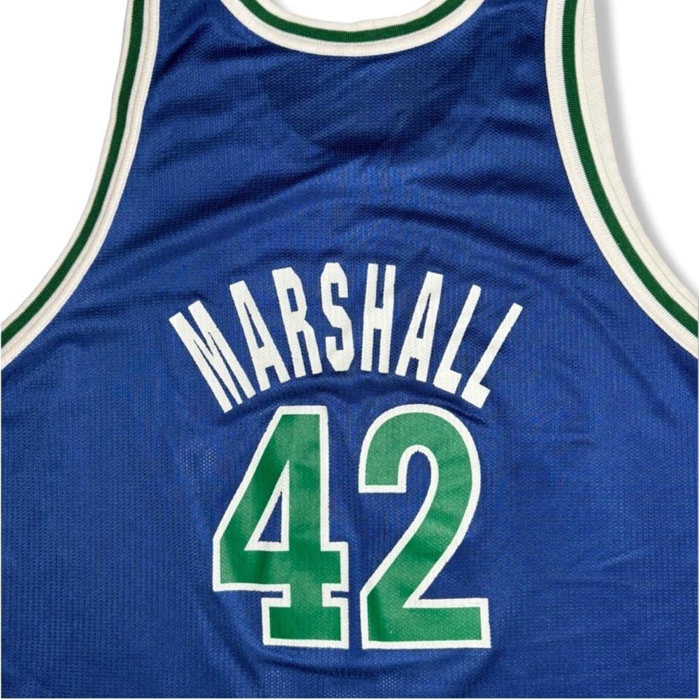 Vintage 90s Champion Donyell Marshalll Minnesota Timberwolves Basketball Jersey - Picture 4 of 5